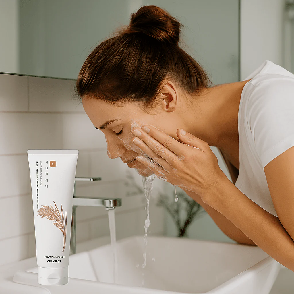 GLAMFOX Rice Niacinamide Foam Cleanser (8.11 fl.oz) - Image 3