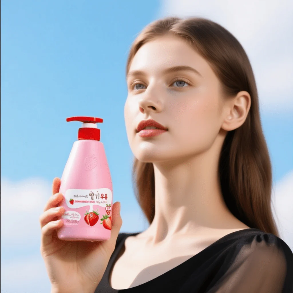 KWAILNARA Strawberry Milk Body Lotion (19.75 fl.oz) - Image 3